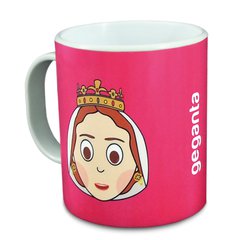 Plastic mug of Mataró giants